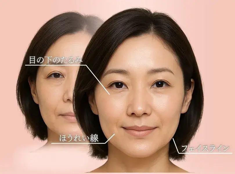 4DトロイダルRFによる顔のたるみ改善効果